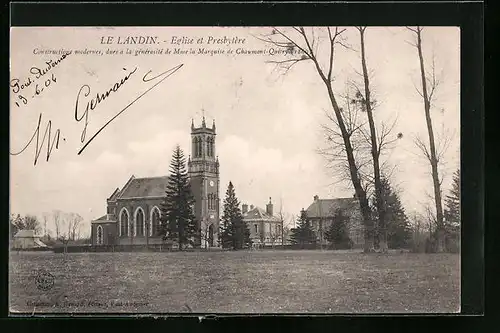 AK Le Landin, Eglise et Presbytere