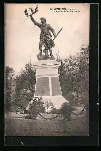 AK Beaumesnil, Le Monument aux morts