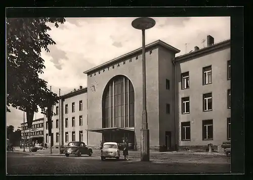 AK Gera, Hauptbahnhof, Eingang