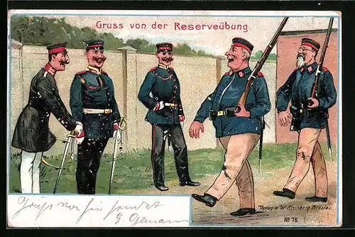 AK Alte Knochen exerzieren bei einer Reserveübung