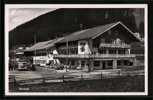 AK Oberjoch, Alpengasthof und Fremdenheim Löwen, Am pass