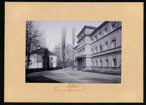 Fotografie Brück & Sohn Meissen, Ansicht Kreischa, Strasse am Sanatorium