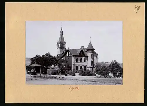 Fotografie Brück & Sohn Meissen, Ansicht Aussig, Ferdinandshöhe mit Anlagen