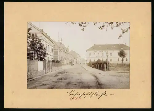 Fotografie Brück & Sohn Meissen, Ansicht Wurzen, Bahnhofstrasse mit Hotel Zur Post