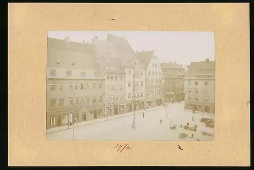Fotografie Brück & Sohn Meissen, Ansicht Freiberg / Sachsen, Obermarkt mit Kaiser's Kaffee Geschäft