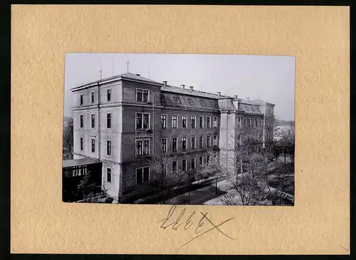 Fotografie Brück & Sohn Meissen, Ansicht Dresden, Garnisionslazarett - Administrationsgebäude