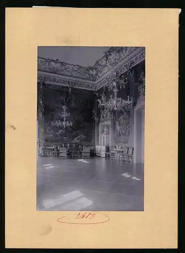 Fotografie Brück & Sohn Meissen, Ansicht Moritzburg, Monströsensaal im Schloss Moritzburg