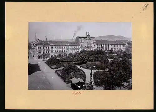 Fotografie Brück & Sohn Meissen, Ansicht Aussig, Strasse am Franz-Josephsplatz