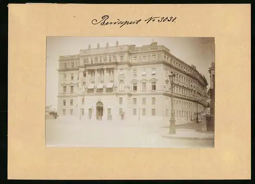 Fotografie Brück & Sohn Meissen, Ansicht Budapest, Honvedministerium