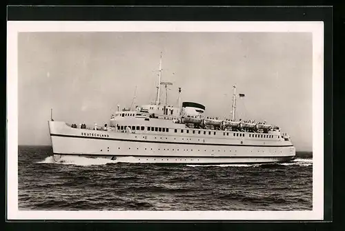 AK Fährschiff Deutschland in voller Fahrt