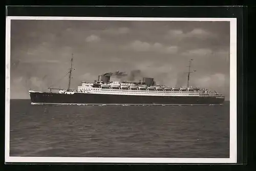 AK Passagierschiff Bremen des Nordd. Lloyds auf hoher See