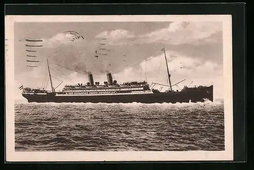 AK Passagierschiff Bremen des Nordd. Lloyds in voller Fahrt