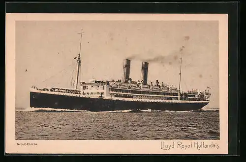 AK Passagierschiff SS Gelria des Lloyd Royal Hollandais