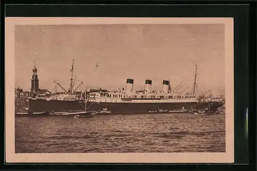 AK Passagierschiff Cap Polonio im Hafen anliegend