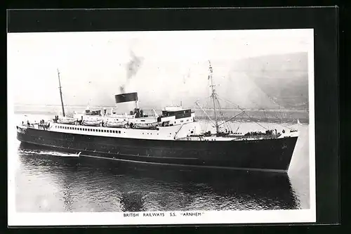 AK Passagierschiff SS Arnhem des British Railways