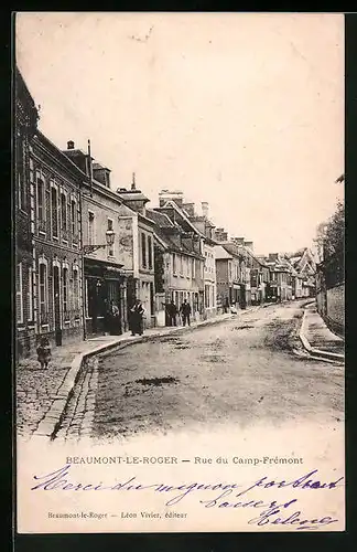 AK Beaumont-le-Roger, Rue du Champ-Frémont