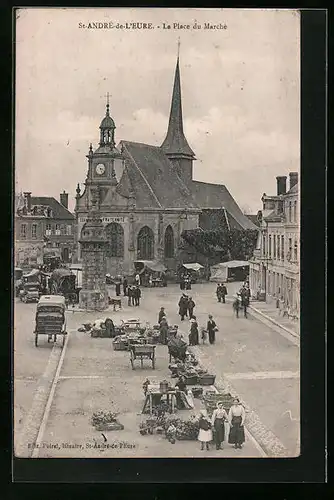 AK Saint-André-de-l`Eure, La Place du Marché