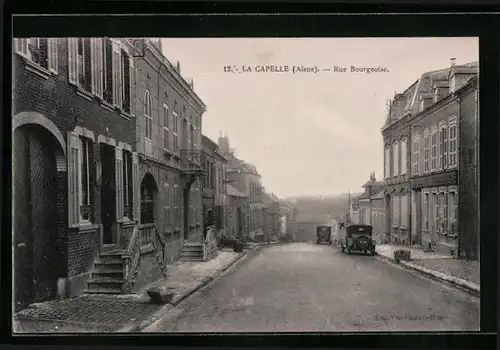 AK La Capelle, Rue Bourgeoise