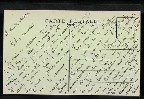 AK La Capelle, Rue Bourgeoise