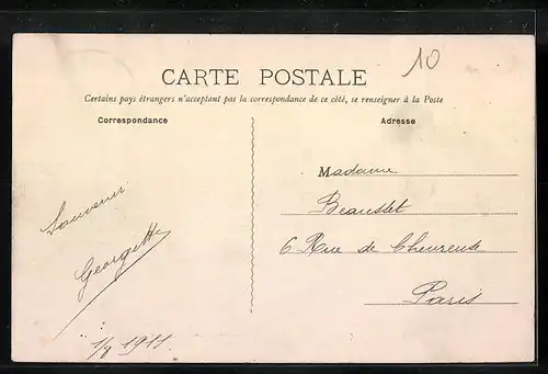 AK La Capelle, Rue de la Gare, Place de la Demi-Lune