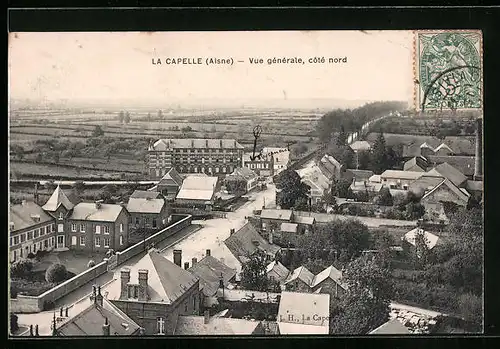 AK La Capelle, Vue générale, côté nord