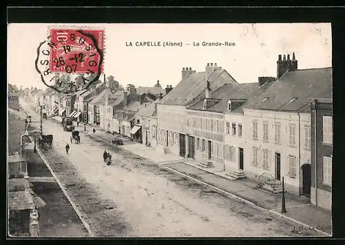 AK La Capelle, La Grande-Rue