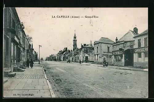 AK La Capelle, Grand`Rue