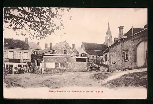 AK Chéry-Chartreuve, Place de l`Église
