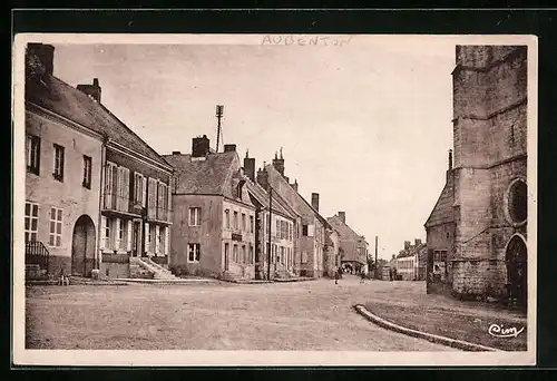 AK Aubenton, La Rue du Viuex Moulin prise de la Place