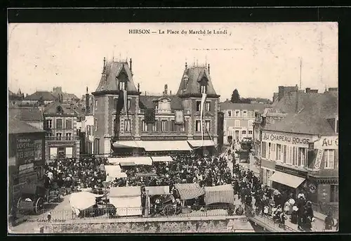 AK Hirson, La Place du Marché le Lundi