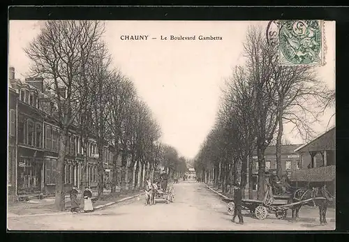 AK Chauny, Le Boulevard Gambetta