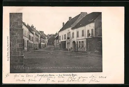 AK Condé-en-Brie, La Grande Rue, Strassenpartie