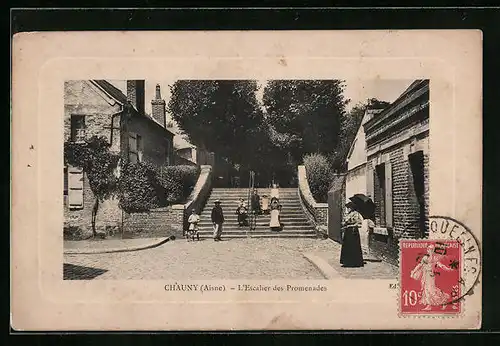 AK Chauny, L`Escalier des Promenades