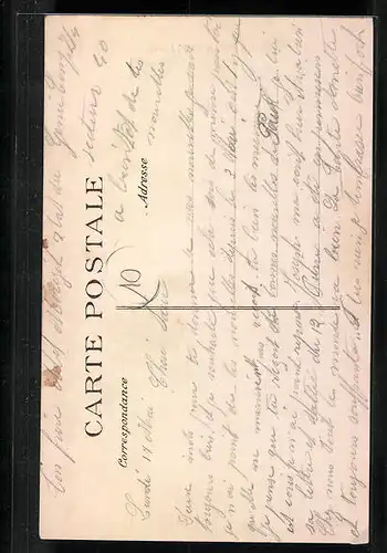 AK Saint-Bandry, Ortsansicht mit Kirche