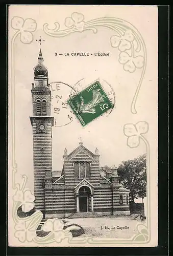 Präge-AK La Capelle, L`Eglise