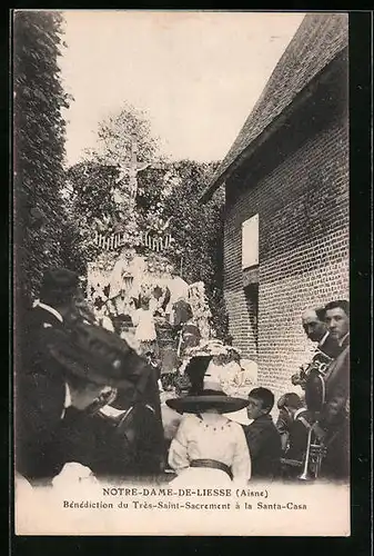 AK Notre-Dame-de-Liesse, Bénédiction du Très-Saint-Sacrement à la Santa-Casa