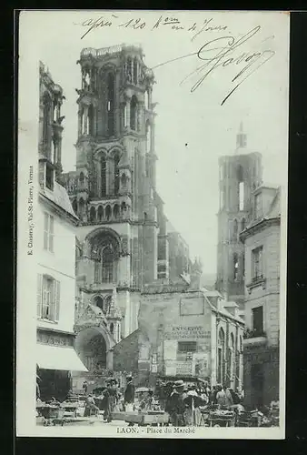 AK Laon, Place du Marché