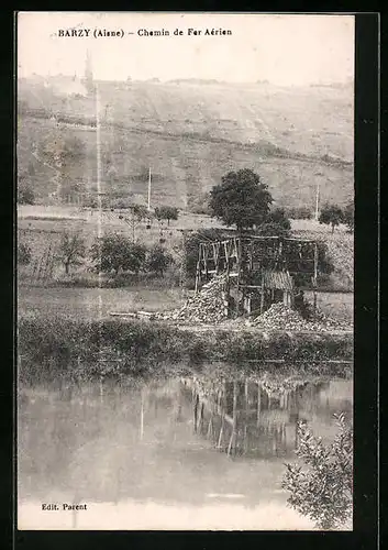 AK Barzy, Chemin de Fer Aérien