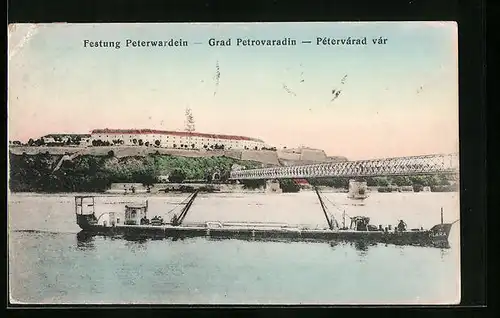 AK Peterwadein, Brücke und Festung