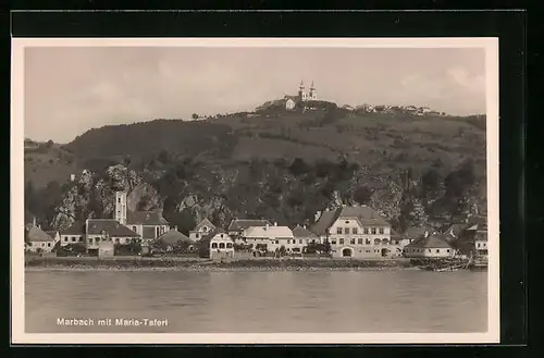 AK Marbach, Teilansicht mit Maria-Taferl