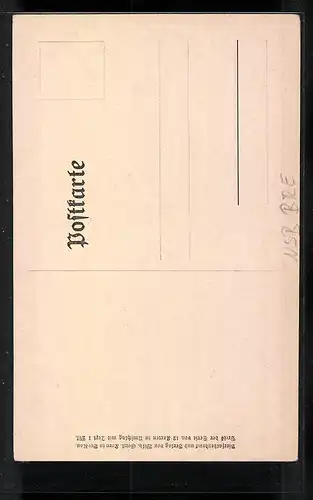 Künstler-AK Breslau, Oberpräsidium mit Dominikanerkirche