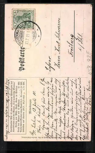 Künstler-AK Breslau, Stadtkirche im letzten Licht der Wintersonne