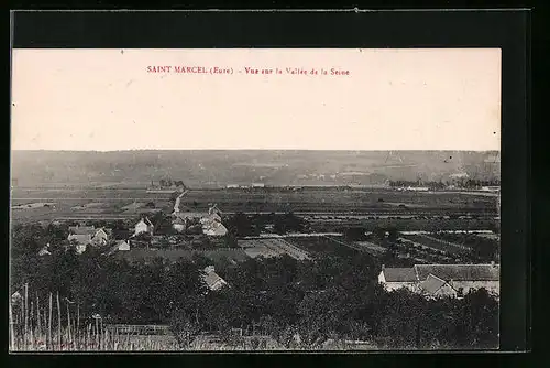 AK Saint Marcel, Vue sur la Vallée de la Seine