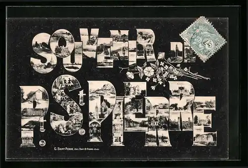 AK Pont-Saint-Pierre, Ortsansichten
