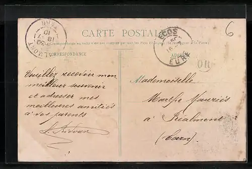 AK Aveny, Facade postérieure du Château