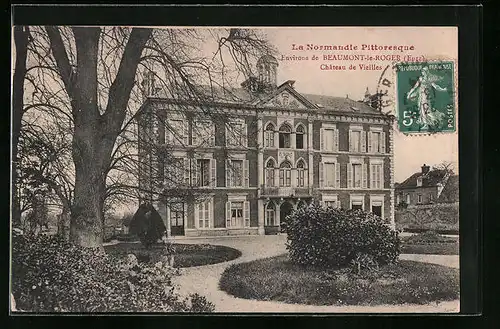 AK Beaumont-le-Roger, Château de Vieilles