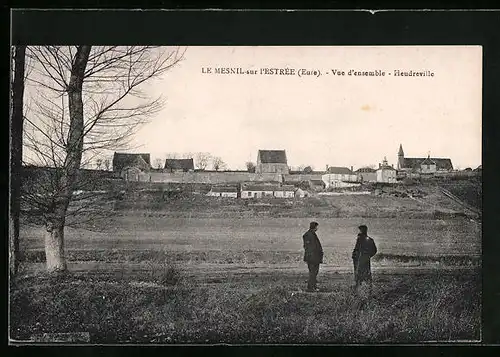 AK Le Mesnil-sur-l`Estrée, Vue d`ensemble