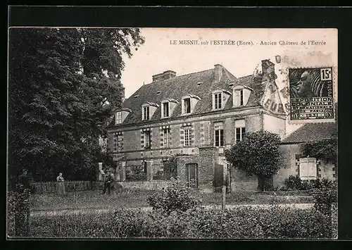 AK Le Mesnil-sur-l`Estrée, Ancien Château de l`Estrée
