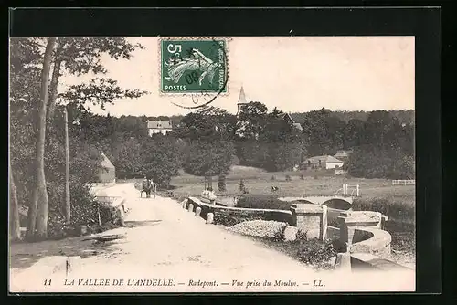 AK Radepont, Vue prise du Moulin