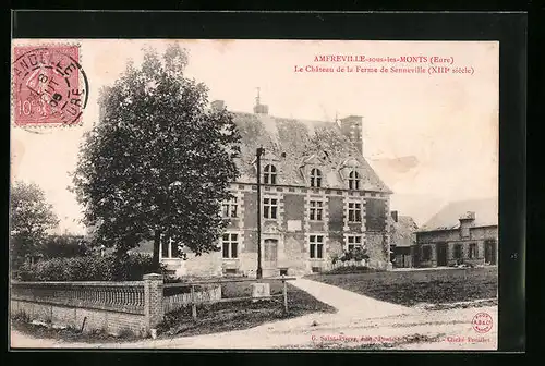 AK Amfreville-sous-les-Monts, Le Chateau de la Ferme de Senneville